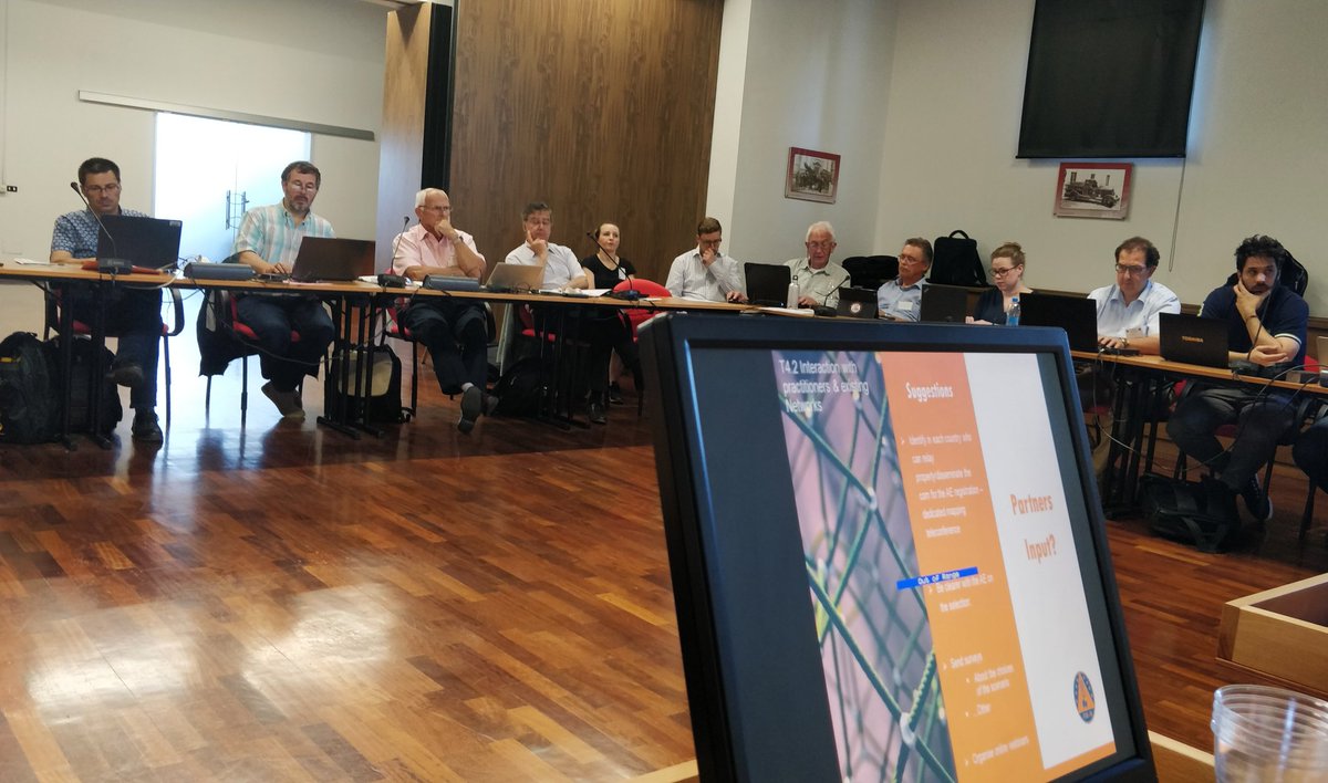 MarcLopezEnsosp's tweet photo. European experts, reviewers and partners very interesting by #FIREINproject and first results on this first annual workshop. @ENSOSP, @M2Ensosp and @MarcLopezEnsosp proud to be there https://t.co/PGgKFrlgYS