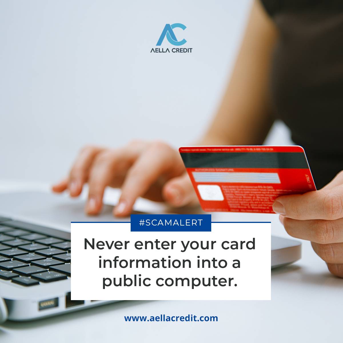 Aella's tweet photo. Avoid Public Computers and Wi-Fi
#positivemindset #PIN #scamalert #wifi #publiccomputer #scam #card #loan #cardsecurity #financialadvisor #finance #financial #mybankisuseless #aellacredit https://t.co/X3rCtqwL7w