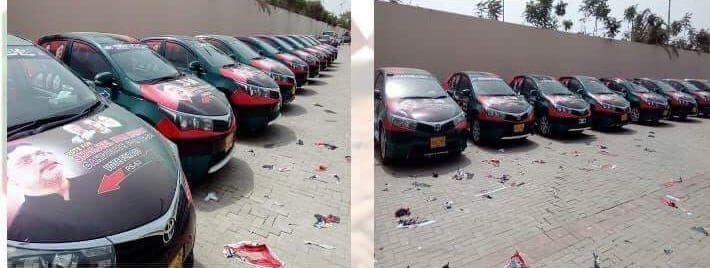 KDSindhi's tweet photo. This is not a car showroom but fleet of 250 new brand Corolla cars to be used by Sharjeel Inam Memon of #PPP. This is how PPP's ministers minted money from national exchequer in last 10 years. He's not the person, there are scores of these thugs who have looted public money. https://t.co/JIQWyyNdsC