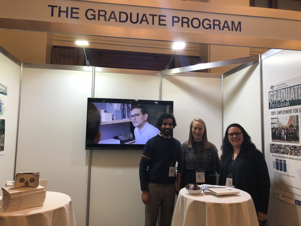 melissatraveler's tweet photo. Celebrating our graduate program @ClimateSystem. #ClimateShowcase @arc_gov_au https://t.co/zY9tlYsT1Q