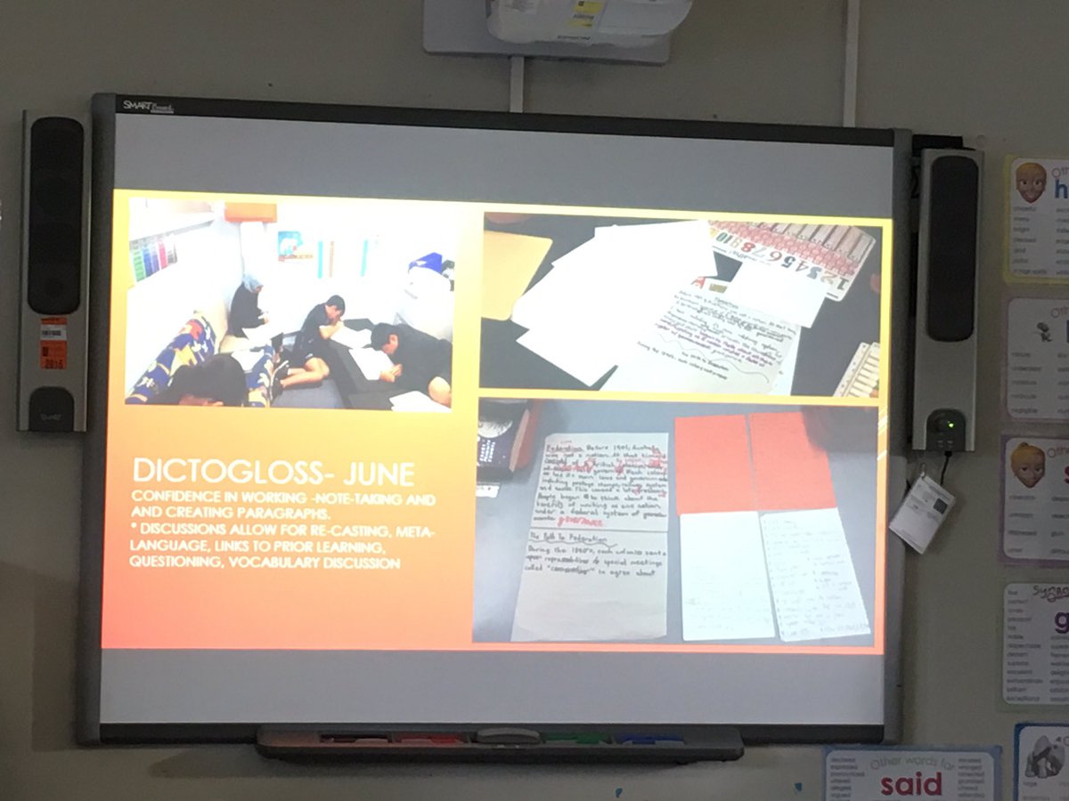 MaryKallas1's tweet photo. Excellent CVPS TELL presentations.Showing teacher &amp; student impact via EALD QT practices @mtb1611 @ScottsDavidson @KerrieQ @AbbySaleh1 @ClintonMilroy @EmmaMansfield10 https://t.co/LSLmlelGi0