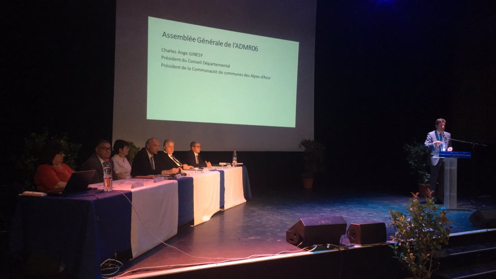 prefet06's tweet photo. ➡️Assemblée générale des maires ruraux des #AlpesMaritimes à #Drap en présence de Mme. Gwenaëlle CHAPUIS, sous-préfet Nice montagne
#ADMR06 https://t.co/ZQG3stVble