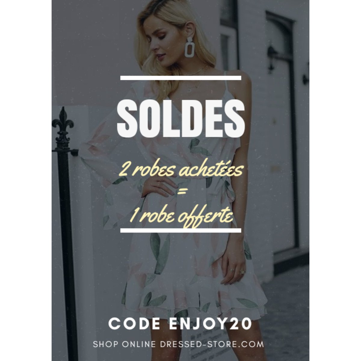 DressedStore's tweet image. ☆SOLDES☆ Bénéficiez d'offres exceptionnelles sur la boutique dressed-store.com du 27 juin au 7 août 🌸Pour 2 robes achetées la 3ème est offerte 🌸
#fashion #mode #beautiful #femme #women #robe #shopping #look #ootd #outfit #dress #clothes #she #promo #soldes #sales