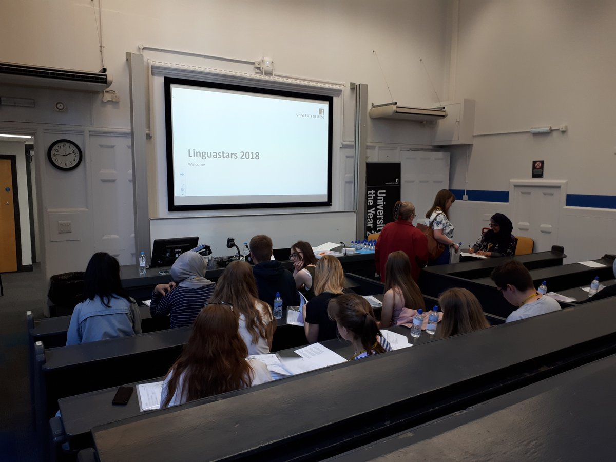 linguastars's tweet photo. Our #Linguastars delegates are starting to arrive. Welcome to the @Universityleeds everyone! @UoLArtsOutreach @SMLCLeeds @AlexPeel14 #languages #outreach https://t.co/fZU1EEHELs