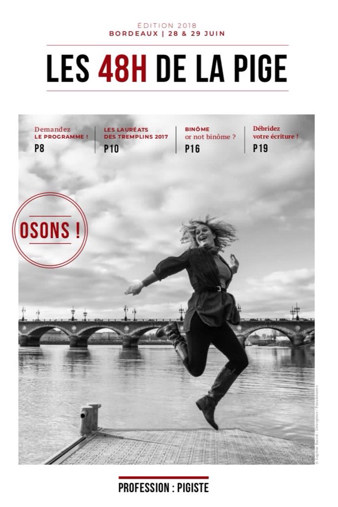 J-1 avant les #48hpige ! 
Elles se dérouleront à <a href="/IjbaOfficiel/">IJBA</a> à Bordeaux avec des ateliers sur la protection des sources, l'enquête au long cours, les pigistes qui gagnent aux prud’hommes, l’organisation mais aussi des expos photo...Le tout sur le thème "Osons, soyons créatifs".