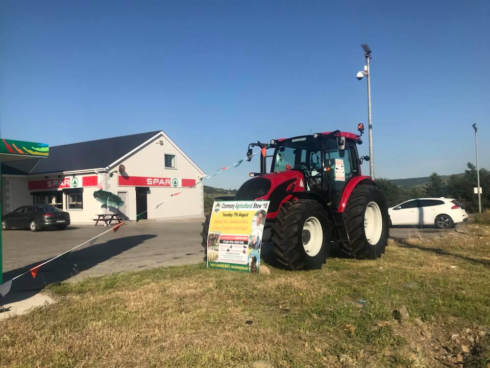 One of our gleaming first prizes on display at Umricam Filling Station. Remember the draw is limited to 1200 tickets and they're selling quickly! You can purchase yours online at clonmanyshow.com or in selected shops.