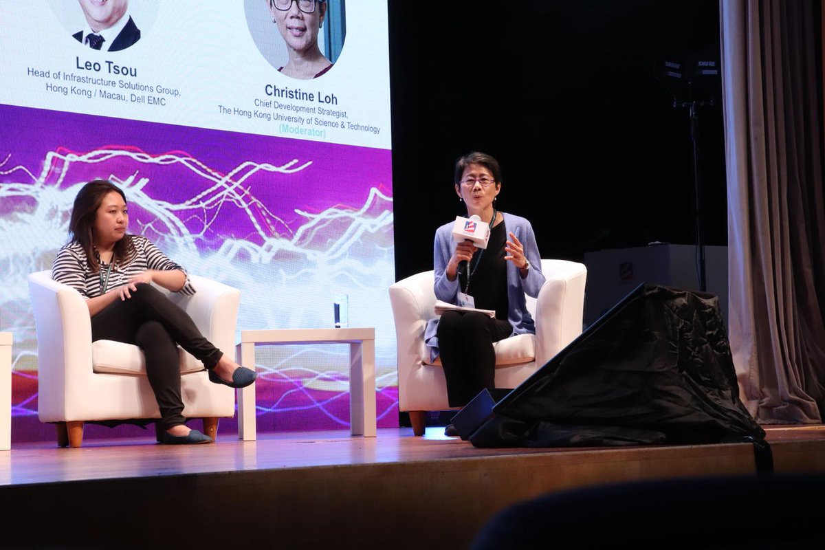 AmChamHK's tweet photo. "The mobility industry still has a long way to go because there isn't enough data widely available. We still see a lot of data hogging by certain companies, and not enough sharing." - XT Khaw (left), Co-founder, Moveco &amp; Cove

#AmChamHKLive #SmartCitySummit https://t.co/8MV1aLYRTS