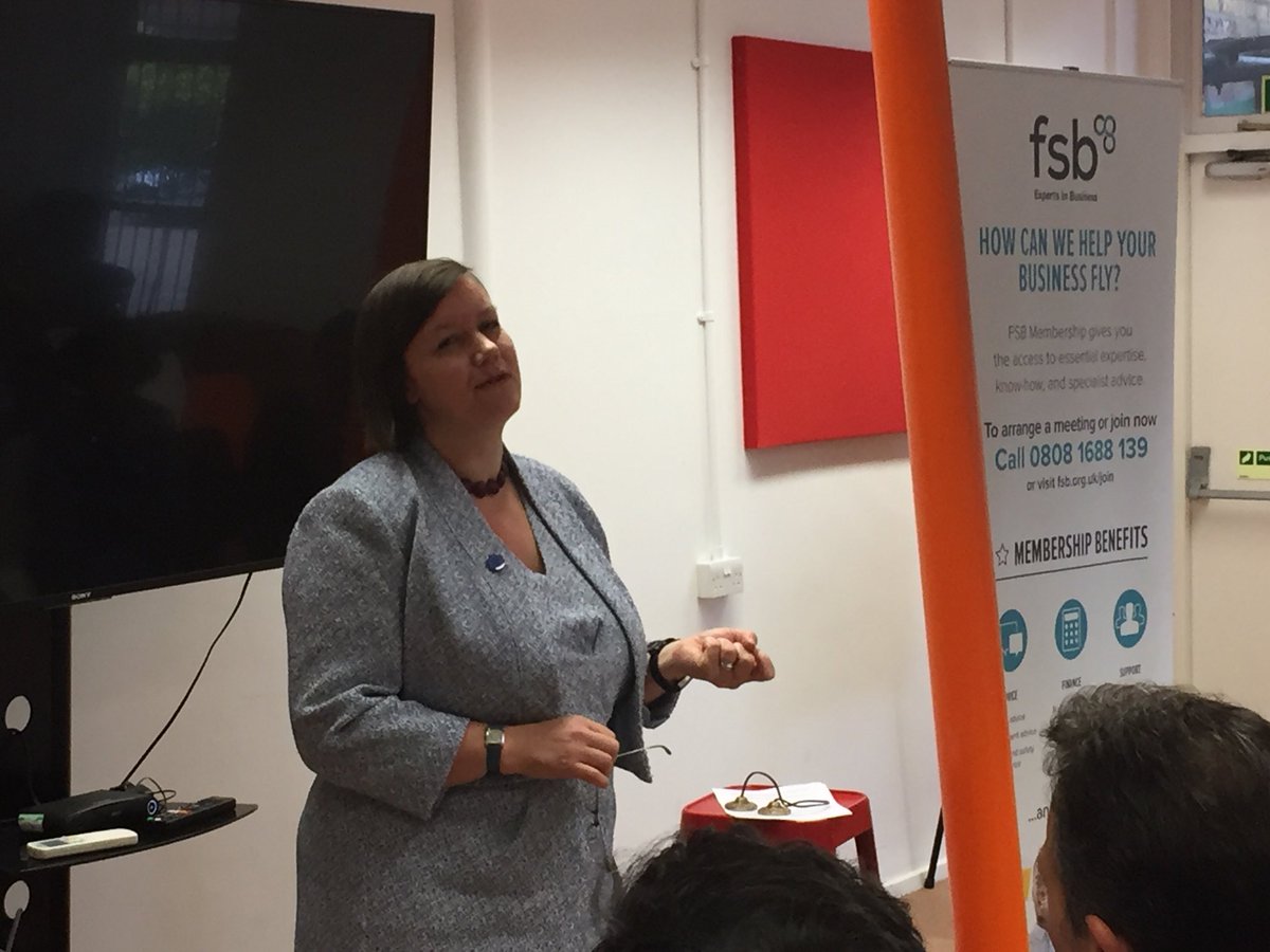 FSBGtrLondon's tweet photo. Great to hear from @Meg_HillierMP addressing #fsbhackney members. Addressing business rates, Brexit and concerns of the self-employed in her constituency https://t.co/3DDuTTbXBA