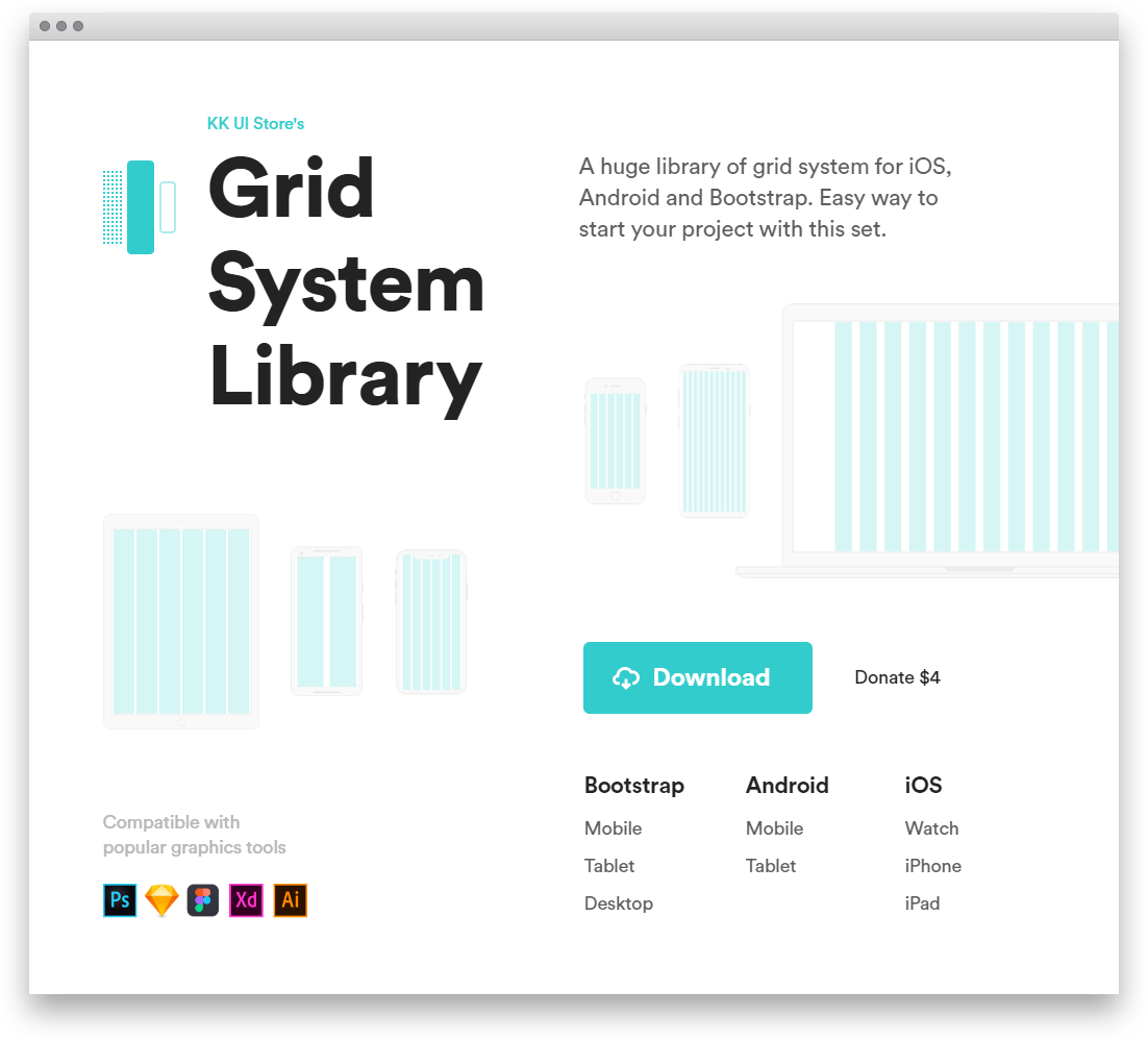 awdeeru's tweet photo. Grid System Library
26 бесплатных шаблонов сеток для iOS, Android и Bootstrap. Мобильные, планшетные, настольные. Форматы .sketch, .psd, .fig, .ai, .xd. Бесплатно.
https://t.co/xkElS5WpsV
#awd_tool #awd_grid https://t.co/IlK0lxeFR8