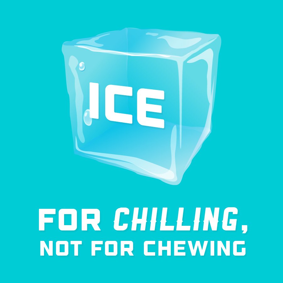 KavanaughDDS's tweet photo. Go ahead and enjoy a cold drink on a warm day—just don’t chew the ice! Chewing ice can injure gums, fracture tooth enamel, and even break teeth. https://t.co/P59CwVRRwa