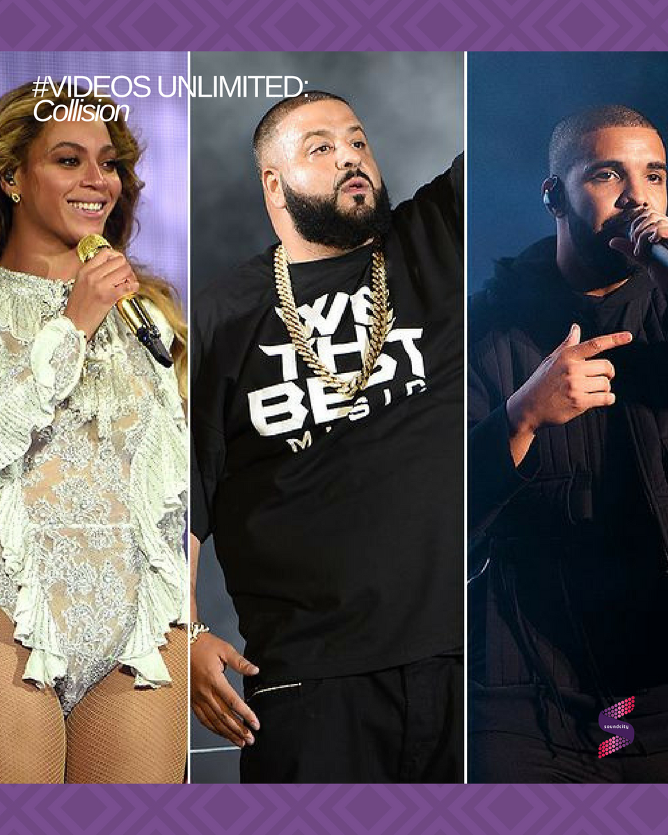 SOUNDCITYtv's tweet photo. Triple Delight on #VideoCollision now!
Which side are you on?
#TeamBeyonce, Retweet
#TeamDJKhaled, Like
#TeamDrake, Quote this
Video Collision daily at 2PM (WAT) // +1 CAT on SOUNDCITY // DStv/GOtv/Mobile Apps/Desktop: https://t.co/o0laYiYBWA https://t.co/3vSNlNp2xo