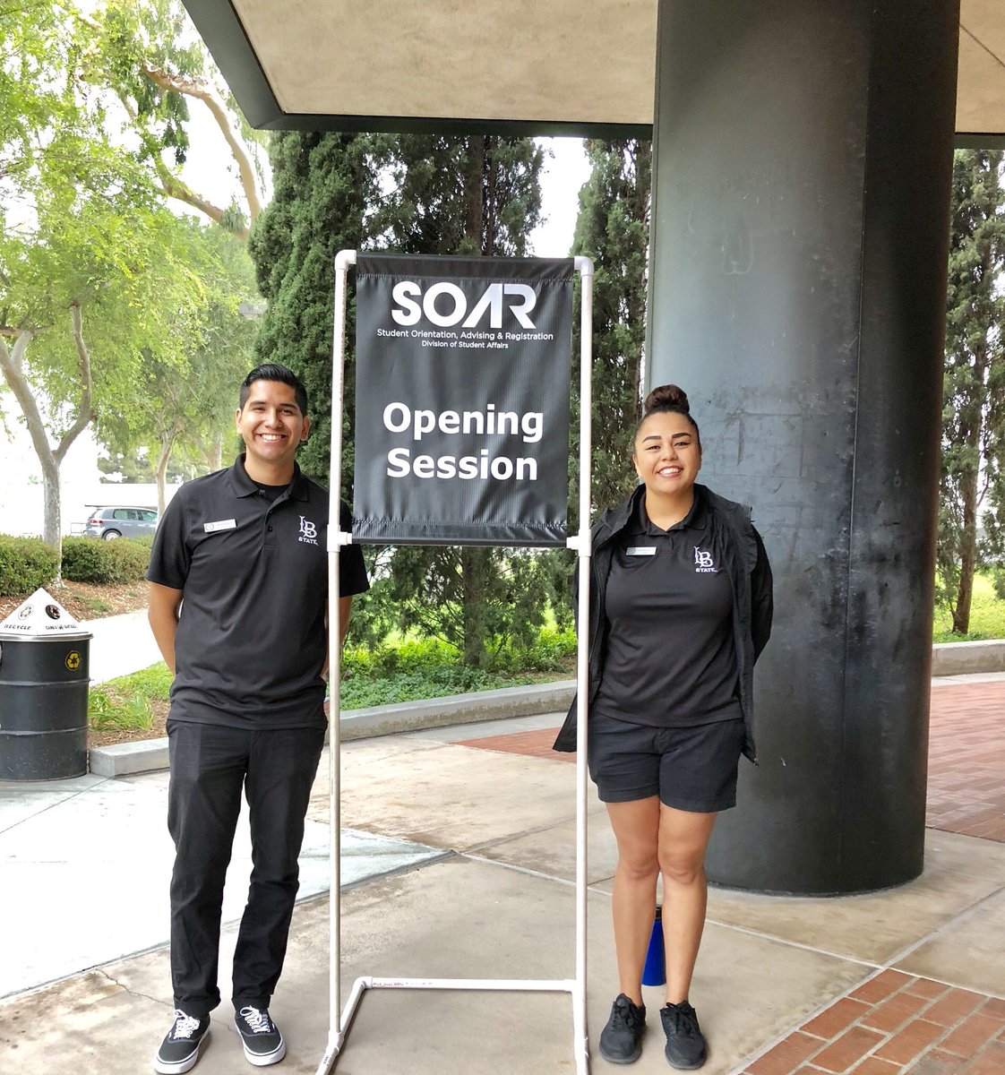 PresConoley's tweet image. Students are an integral part of our @LB_soar orientation team. They are a big part of the reason @CSULB is #MyTopCollege! #GoBeach