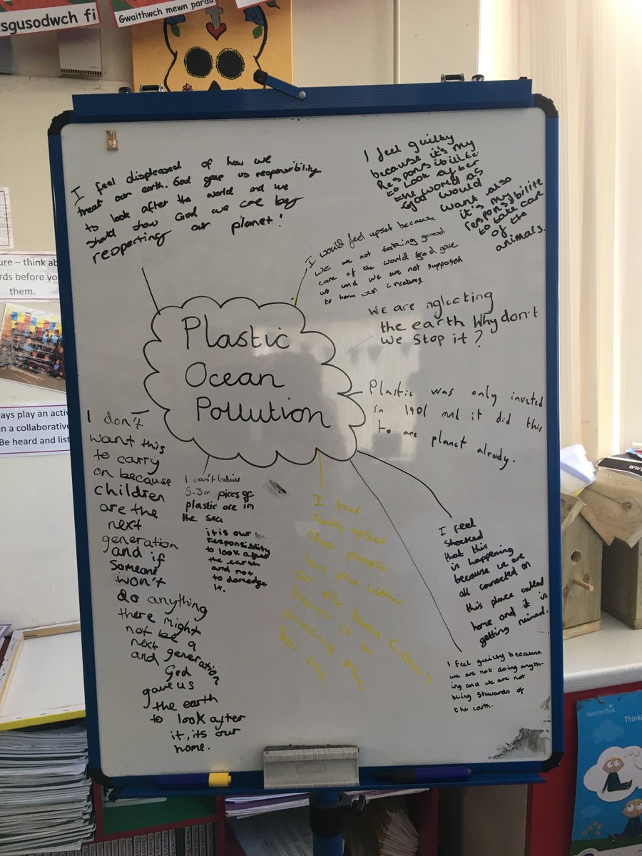 Stphilipevanspr's tweet photo. Some beautiful writing from year 5 about our responsibility to take care of our planet... Plus, our nearly finished working wall. @sascampaigns @WavesNotPlastic https://t.co/MM4pTyGhj5