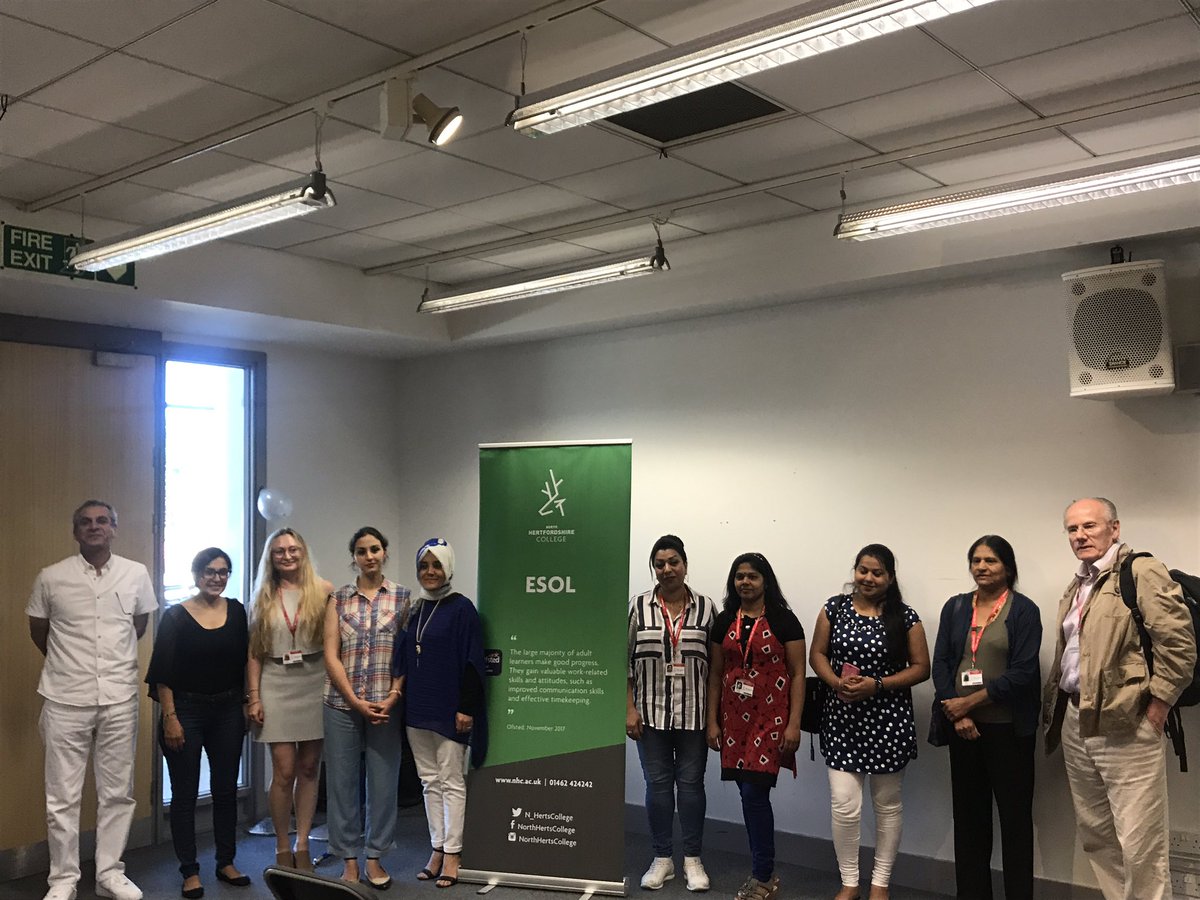 becca_rutherf's tweet photo. Amazing afternoon at our ESOL celebrating success awards ceremony @N_HertsCollege . Congratulations to all of our award winners 🥇👍⭐️ #ESOL #adultlearning #studentsuccess https://t.co/jo47K1cnK0