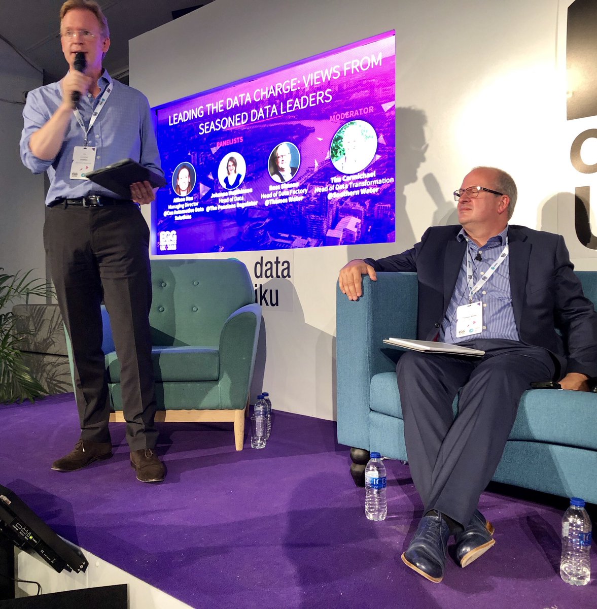 kmuehmel's tweet photo. Data Leadership requires a long-term view -- grounded in reality -- that puts communication first and "data translators" throughout the organization. Excellent panel at #EGGUK2018. https://t.co/vnvQcehd2q
