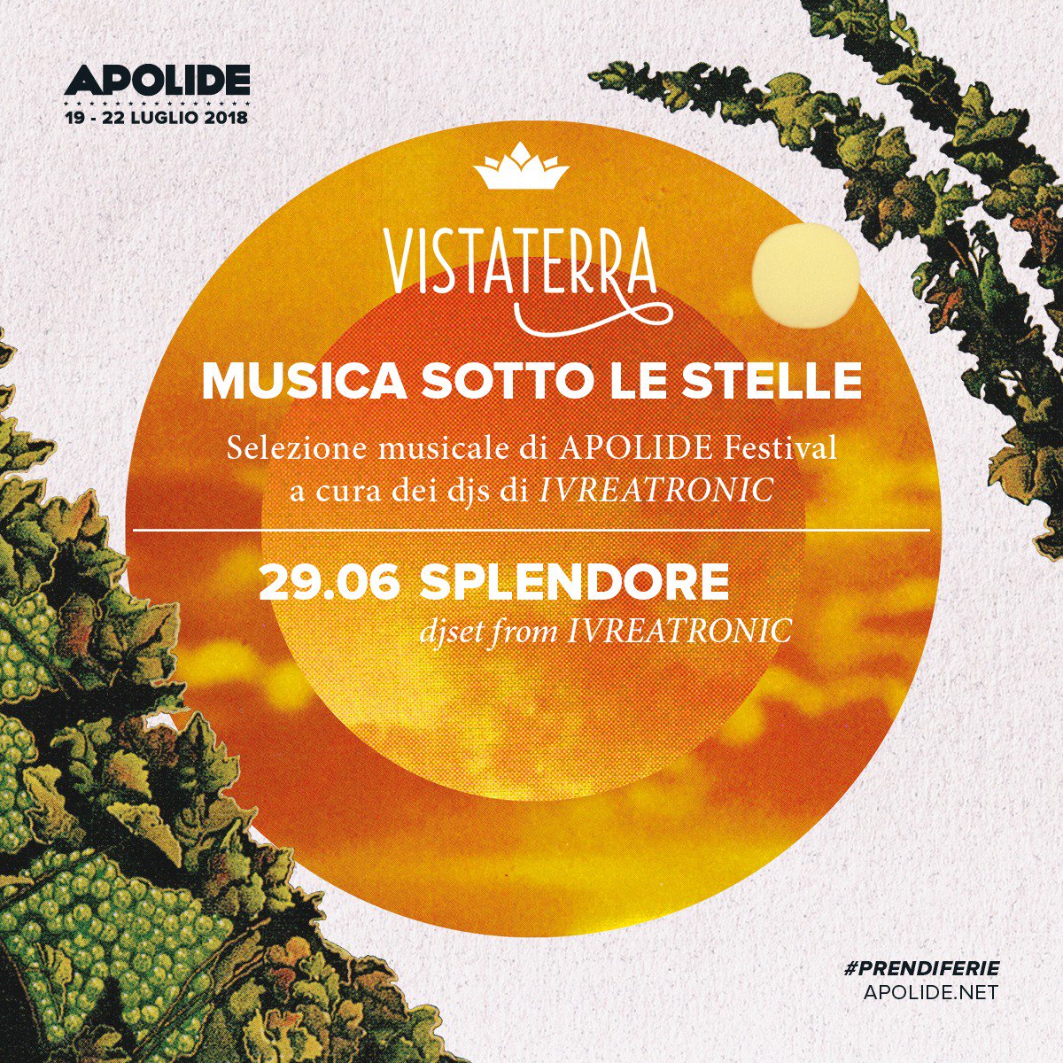 Il Festival si avvicina e noi ci prepariamo al meglio con il terzo appuntamento di “Musica sotto le stelle”🌟
Selezione musicale di #APOLIDEfestival, a cura di @splendoremusic djset from #IVREATRONIC 🎧 
L’appuntamento è sempre lo stesso: ore 20,30 al Castello di Parella🙌🏻