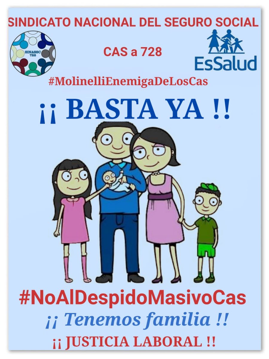 1972_veronic's tweet photo. @MTPE_Peru los Cas  @EsSaludPeru   recibiendo carta de cese de contrato masivo por falta de presupuesto @FONAFE aprobó  ESCALA SALARIAL. Alex Vera afirma sobran 3,000 mil trabajadores.   @FioreMolinelli CUÁL ES TU NEGOCIO? POR QUÉ LOS CAS ?
#NoAlCeseMasivo https://t.co/vE54wHarKc https://t.co/DFHbAnlsma
