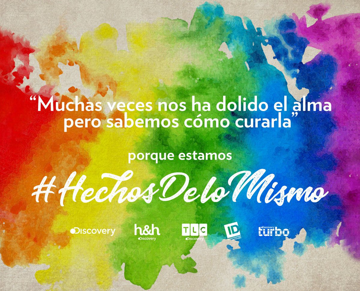 diegocambiaso's tweet photo. Muchas veces nos ha dolido en el alma,
pero sabemos como curarla,
porque estamos #HechosDeLoMismo
#Pride2018 #DiscoveryPride @2000dePan https://t.co/c8pCCByH6S
