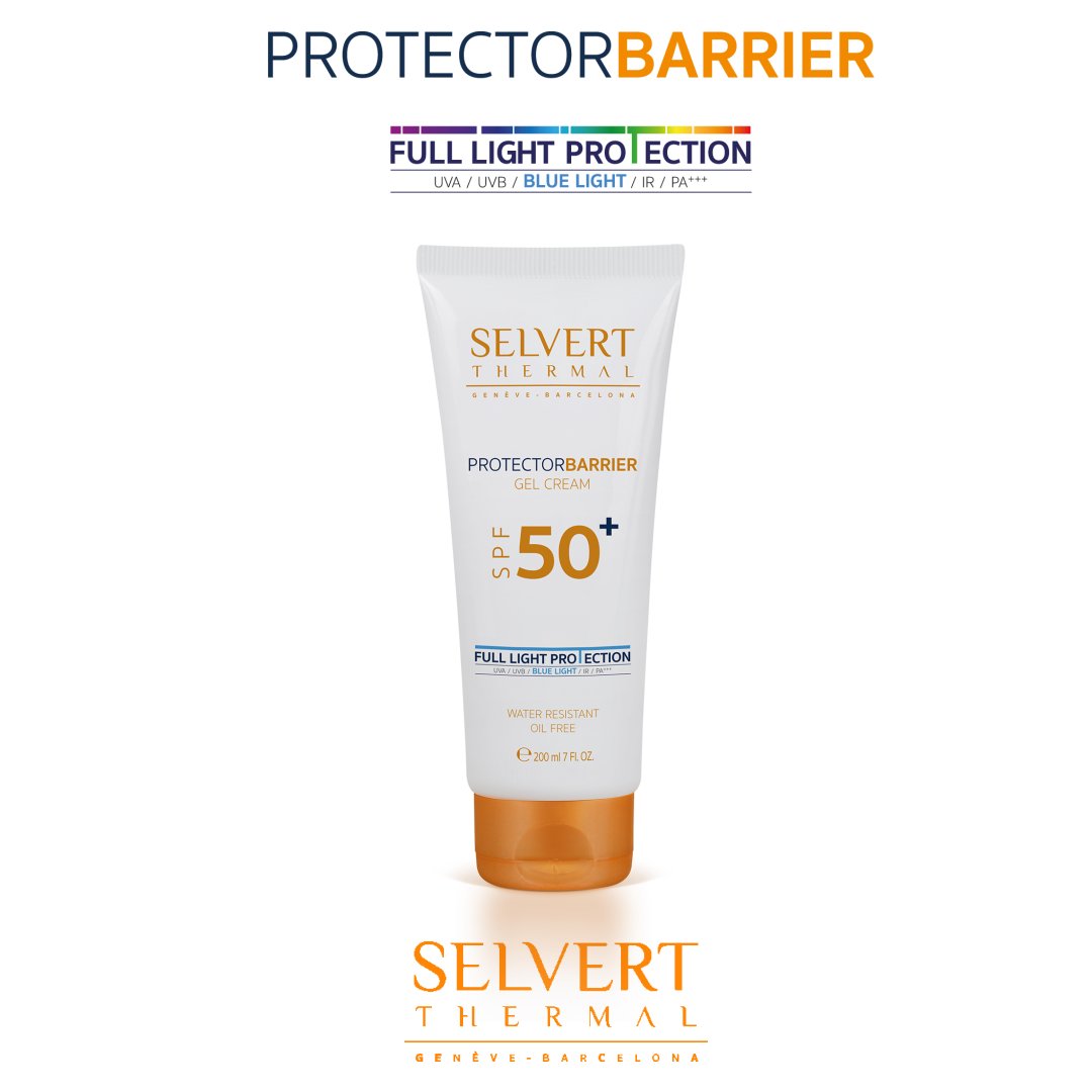 Protector Barrier Gel Cream SPF 50
Emulsión fluida corporal con textura sedosa no grasa contra los rayos #UVA #UVB #BlueLight #IR / Fluid body cream with a silky, non-greasy against UVA/UVB/Blue Light/ IR. #solares #sun #summer #sol #fulllightprotection  #ProtectorBarrierST