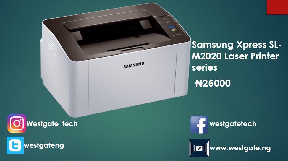 westgateng_'s tweet image. Sale of the day!!! Samsung xpress SL- M2020 Laser Printer series #westgatetech
