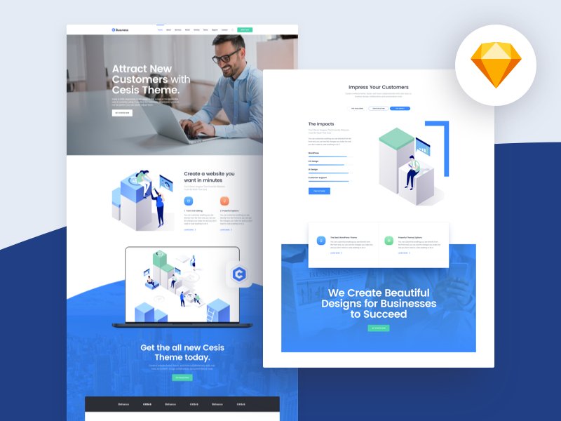 FreeUIDesign's tweet image. “Business Sketch App Template
by Tran Mau Tri Tam ✪ in Business WordPress Demo for Cesis WP - Cesis.Co” buff.ly/2IwuELx