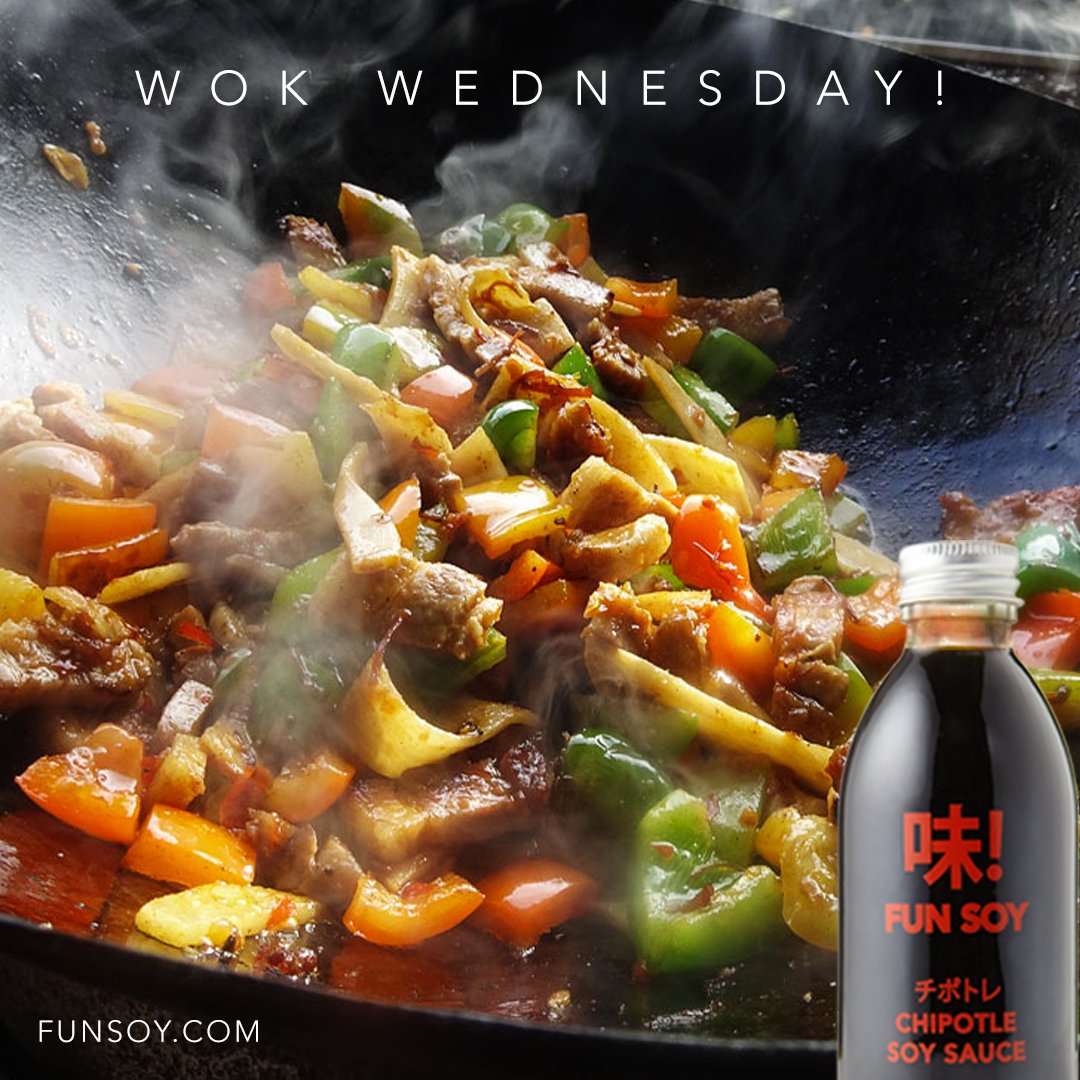 What about a spicy, sizzling Wok for a tasty Wednesday treat?
#wok #sizzling #WednesdayMotivation #Foodie #chipotle #lesssalt #flavour
funsoy.com