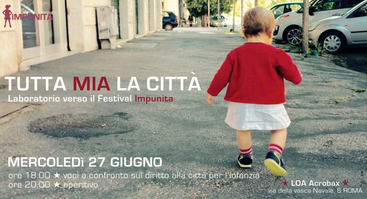“Diritto alla città non come libertà individuale di accedere alle risorse urbane ma come diritto di cambiare noi stessi cambiando la città” (D. Harvey) #27G h18 #Roma #Acrobax costruiamo insieme <a href="/ImpunitaFest/">Impunita</a> e la #città dei bambini e delle bambine. info:
impunitafest.wordpress.com/2018/06/20/tut…