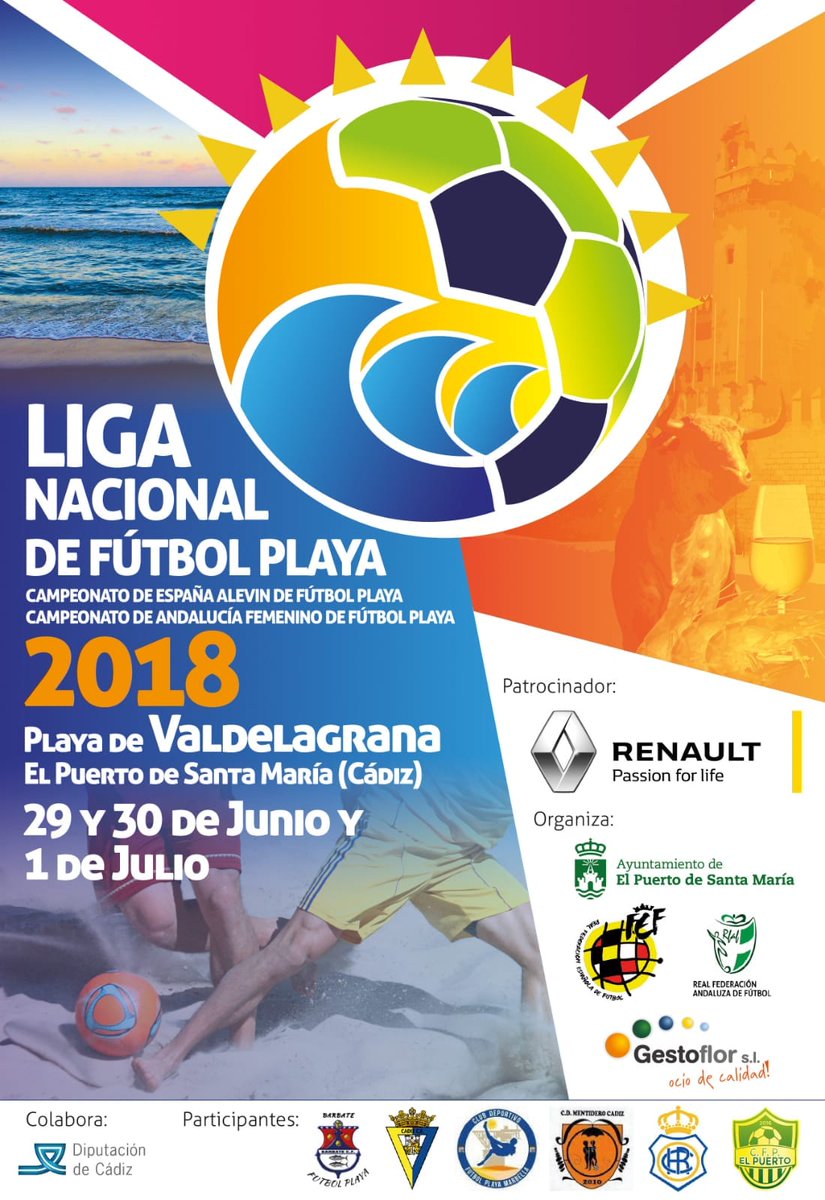 Pues este fin de semana se decide todo en El Puerto de Santa María !! Segunda fase de la zona sur !!
#LigaNacionalFutbolPlaya