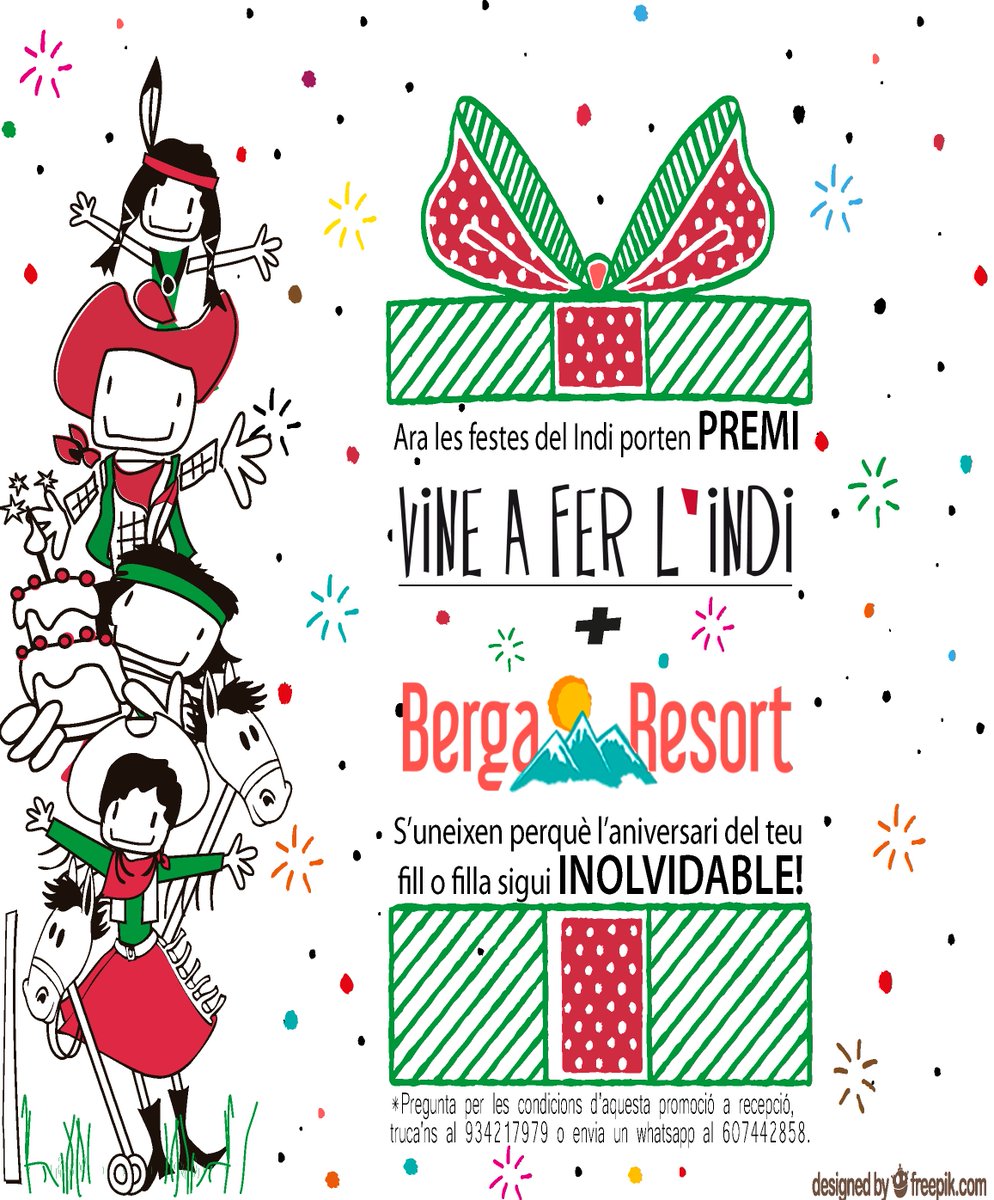 vineaferlindi's tweet photo. Bon dia Indis! 😊😊😊
Celebra el teu aniversari a @vineaferlindi i podràs gaudir d'un cap de setmana inoblidable al @bergaresort * 
Truca'ns i fes JA la teva reserva, no et quedis sense la teva festa**
*Càmping de l'any 2018 de l'ANWB Europa 1ª Cat. 5🌟
**Informació al 934217979 https://t.co/FqYqTotqDj