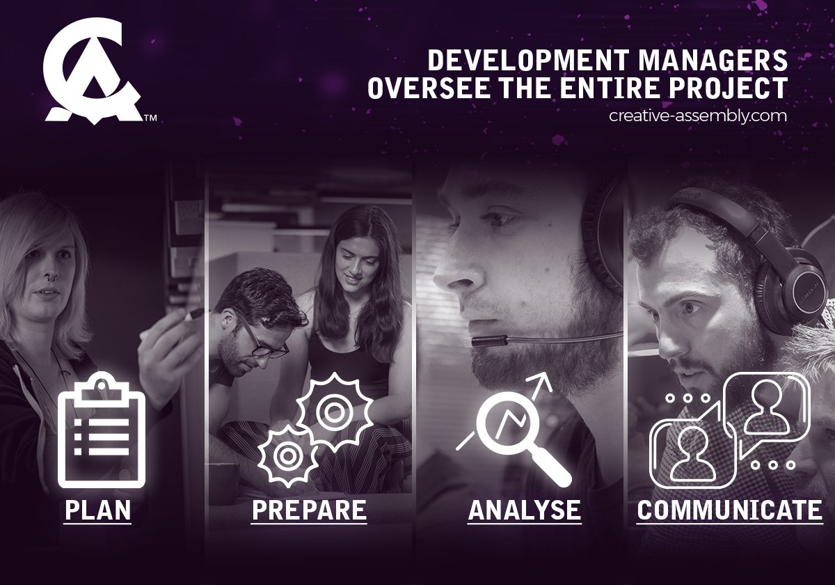 CAGames's tweet photo. Development Managers (or producers) are the realists in game dev, working with the disciplines to preserve the creative pillars and achieve the best player experience. Our latest Creative Chronicles looks at the personal pillars of the dev manager ➜ https://t.co/cr5VG7pia0 https://t.co/hnq11zPTks
