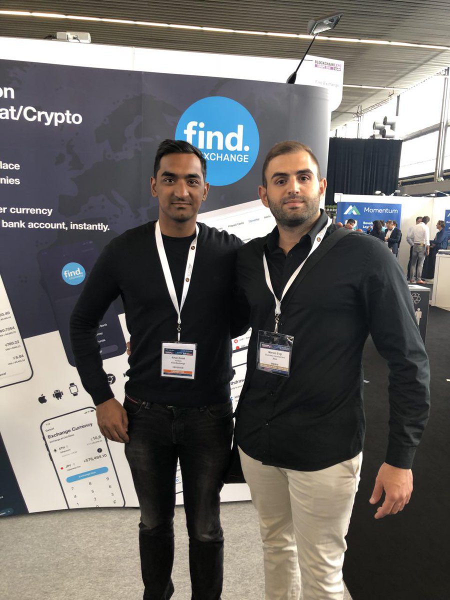 stx_coin's tweet photo. We just met @findexchange! @Bitomish learned how #FindExchange finds and compares Money Transfer, Travel Money and Prepaid Cards Worldwide in a Cheaper, Faster and Secure Way. Check them out at @Blockchain_Expo #Amsterdam π³π± https://t.co/hLtmzbKuWQ