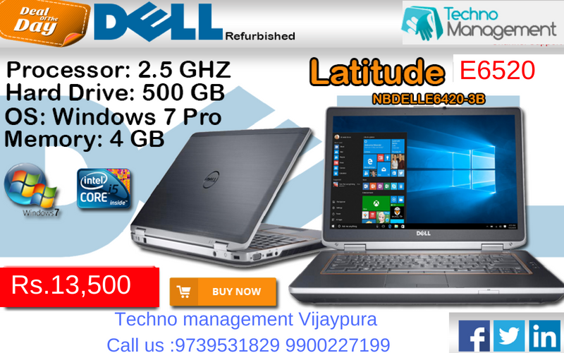 technomgmt09's tweet photo. 💻Dell  latitude E6520,
i5 2d Gen,
4GB Ram,320GB HDD,
With webcam,With HDMI,
With DVD,Screen size 15.6,
₹13,500/- https://t.co/5fgDcLj0LD