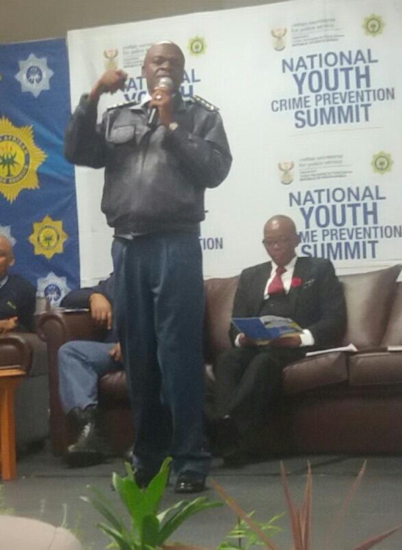 LionsDa's tweet photo. Nationa Youth Crime Prevention Summit. Address by General Sitole. https://t.co/5Vki6hCaQM