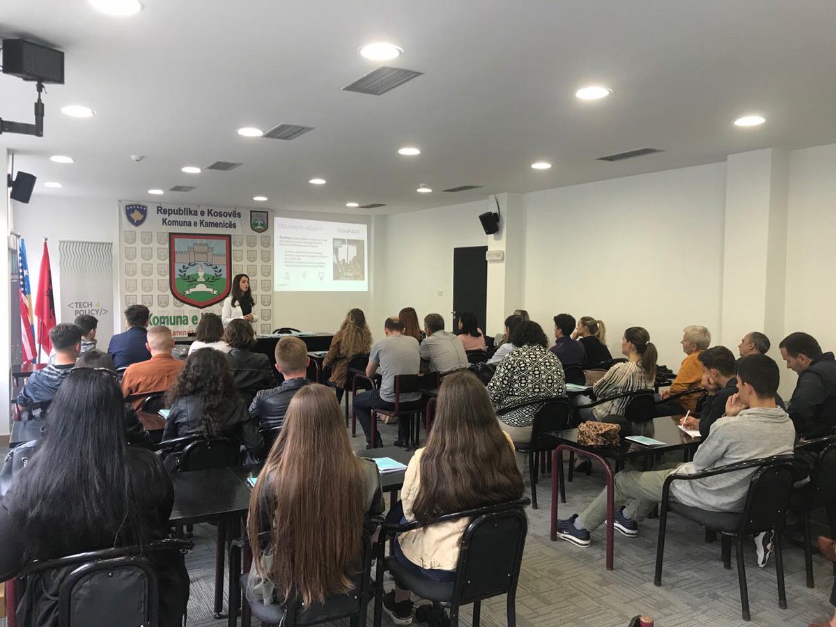 OpenDataKosovo's tweet image. Today our #Tech4Policy team is at Kamenice! We are building active citizenship and designing digital solutions to aid both officials and citizens.