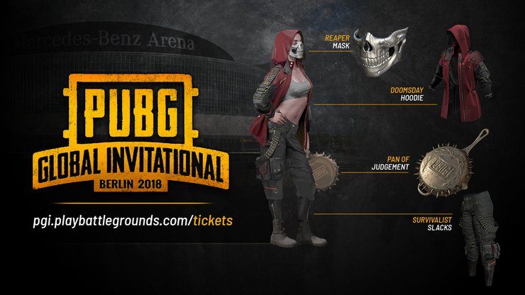 Pubg Japan 公式 Auf Twitter Pgi18 Pgi18 限定記念スキンは チケットご購入の上 現地会場にお越しいただくとコード形式でご提供いたします Pgi18 終了後 別途販売する予定はございません Pgi18 終了後 約1か月後にマーケットでの