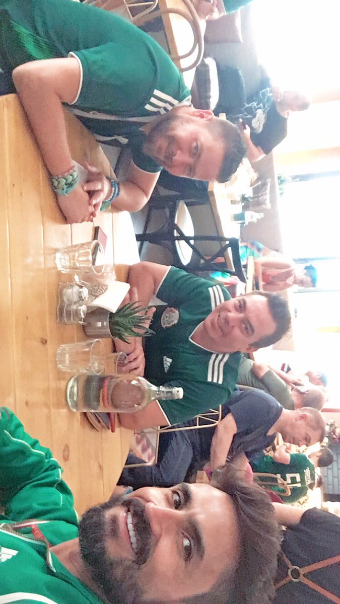 Ya listos para el  #MexicovsSuecia venga Mexico!!  #MEXSWE #Rusia2018