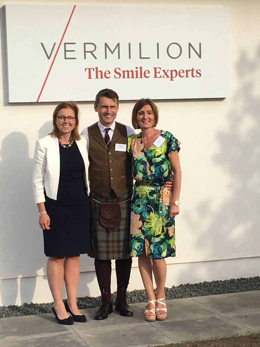 Vermilion_Smile's tweet photo. A very big thanks to @Rachael2Win for officially opening our Kelso Clinic last night! It was a wonderful sunny evening with over 60 guests joining our celebration. #kelso #scottishborders #referral #dentistry https://t.co/Ys0qqhQFjt