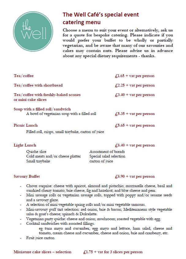 "The catering was superb; excellent quality, value for money and delicious!" We get a lot of good feedback about our catering for meetings &amp; events here at Nicolson Sq.  See our menu here: thewellcafe.org.uk/menus-catering/ #Edinburgh #catering #goodfood