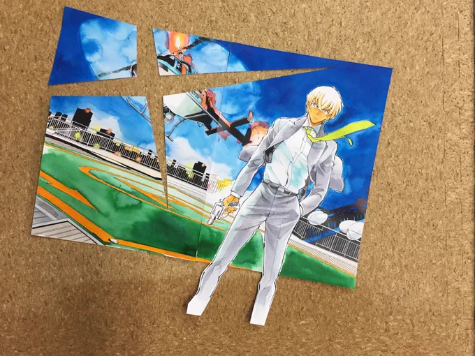 今作 ゼロの日常では青山先生のカラーっぽさを演出するために原画をチョキチョキ切り刻んでいまして、それが小学生の頃の図工の時間を思い出してとても楽しいです。自己満足ですが紹介させてください 