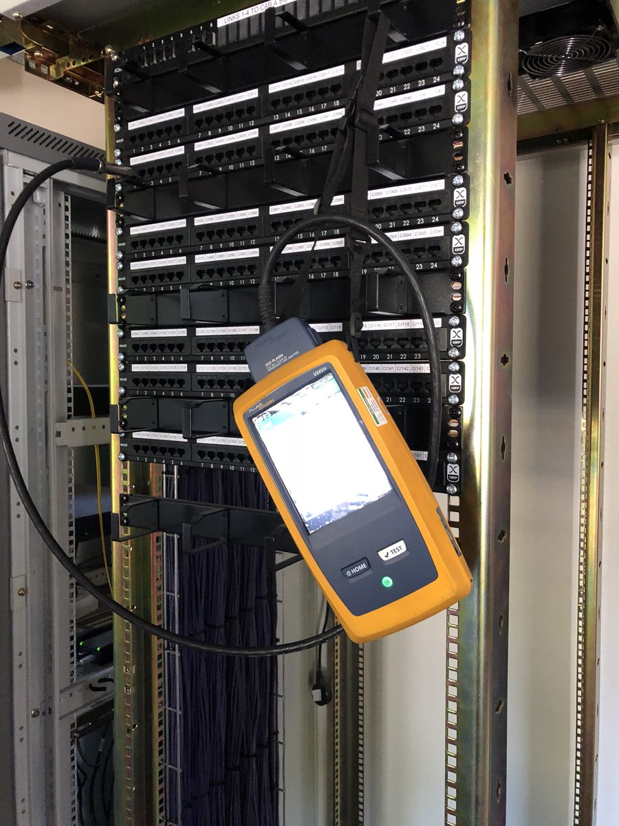 I_B_Services's tweet photo. It’s a nice couple of days testing a few racks we have connected up! @ExcelNetworking @FlukeNetDCI https://t.co/DM9FHDoQ6z