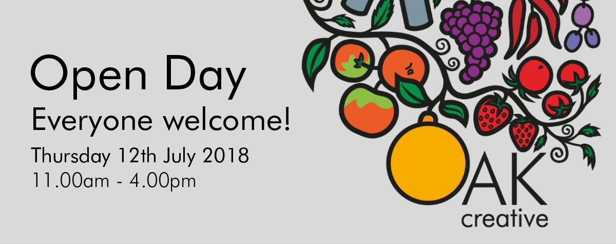 OakCreative's tweet photo. Not long now until our Open Day - Don't forget to contact laura@oakcreative.net if you would like a stall or to attend! #OakCreative #SummerOpenDay #networking #ProducedinKent #kentishfood https://t.co/zgZivr0Xs7