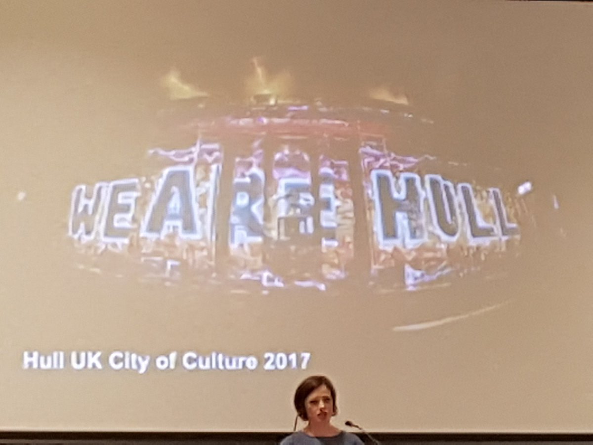 Inspirational presentation from Katy Fuller, CEO, Absolutely Cultured, on Hull's experience as UK City of Culture 2017 @ATCMUK @Hullccnews #SummerSchool18 #localpartners