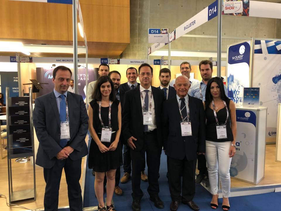 The delegation of <a href="/si_Cluster/">si-Cluster</a> <a href="/TSS_2018/">ToulouseSpaceShow</a>! 
Together with Alma Technologies, DSCAL, <a href="/PlanetekHellas/">Planetek Hellas</a>, <a href="/prismagr/">Prisma Electronics</a>, Teletel, we demonstrate #space #technology and #ICT #innovation #MadeInGreece 
Come to meet us at Booths D14 and D16!