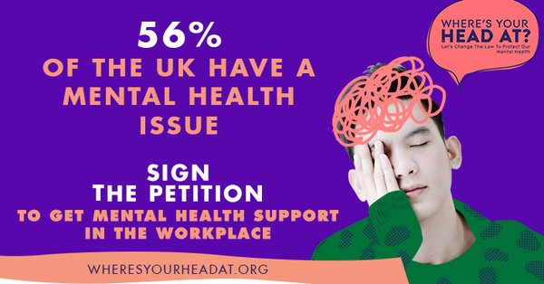 If you think your mental health is as important as your physical health, please sign the petition to change the law  thndr.me/XcgQQr