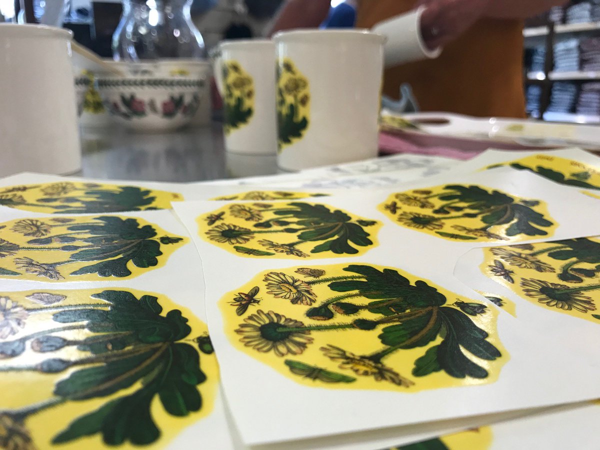 boswellsoxford's tweet photo. The super-talented #lithographers from @byportmeirion are in our Gift Department today, showing us how they apply designs to their ceramics! Pop in and see their work in action, until 3:30pm. https://t.co/pTG7eSULei