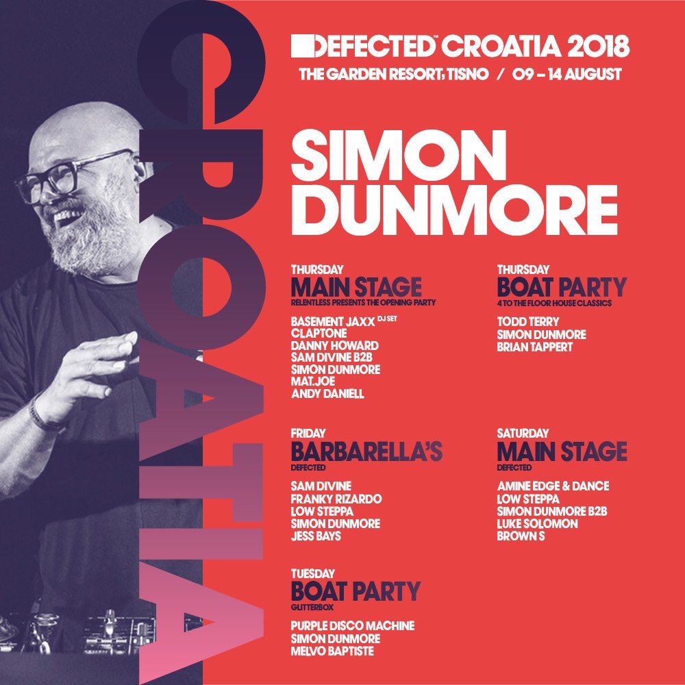 Croatia crew...The countdown is seriously on 🚨...Looking forward to meeting lots more beautiful people and hanging out with my heroes this August! 

Last few tickets left! defected.com/croatia/