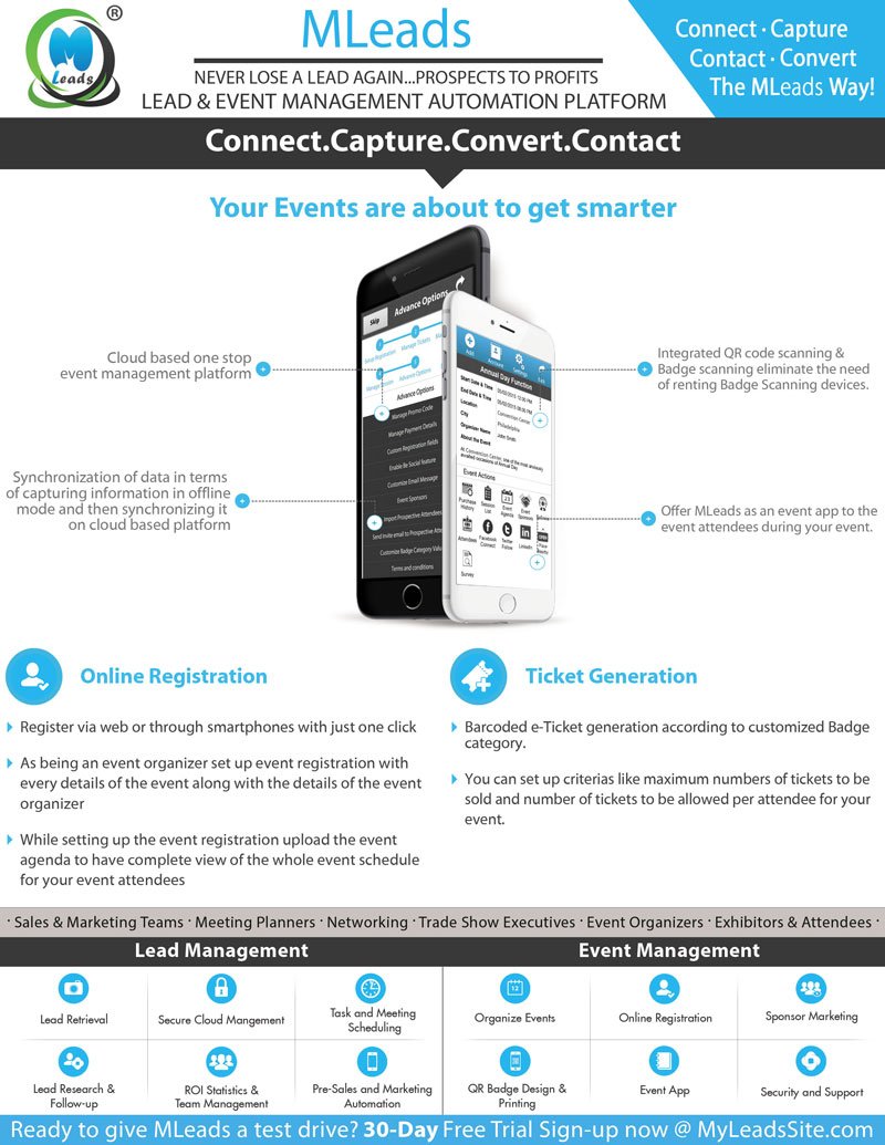 MLeadsApp's tweet image. A way to smart event management appurl.io/jhud17hp #smartevent