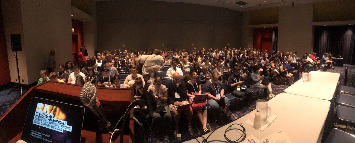 ClassTechTips's tweet image. Packed house for my #formativetech session this morning!
▶️ Resources/Schedule for #ISTE18 -&amp;gt; classtechtips.com/ISTE
😍 EdTech Swag Giveaway for #NotAtISTE -&amp;gt; classtechtips.com/notatISTE
#iste #iste2018 #NotAtISTE18 #notatISTE2018