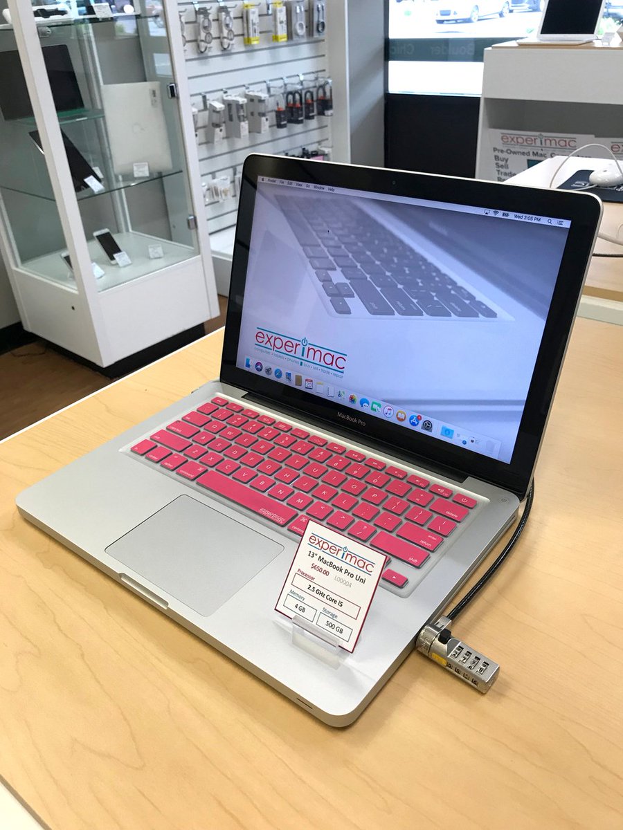 ExperimacEL's tweet photo. Looking for a great MacBook Proยฎ for only $650? This 13" laptop has 500 GB of Storage and 4 GB of Memory. Come on in and grab yours today!
0% Financing Available for those with great credit or no credit. Minimum 31-Day Warranty. #MacBookForSale #MacBookProForSale #AppleProducts https://t.co/DJRxEyxPZ5