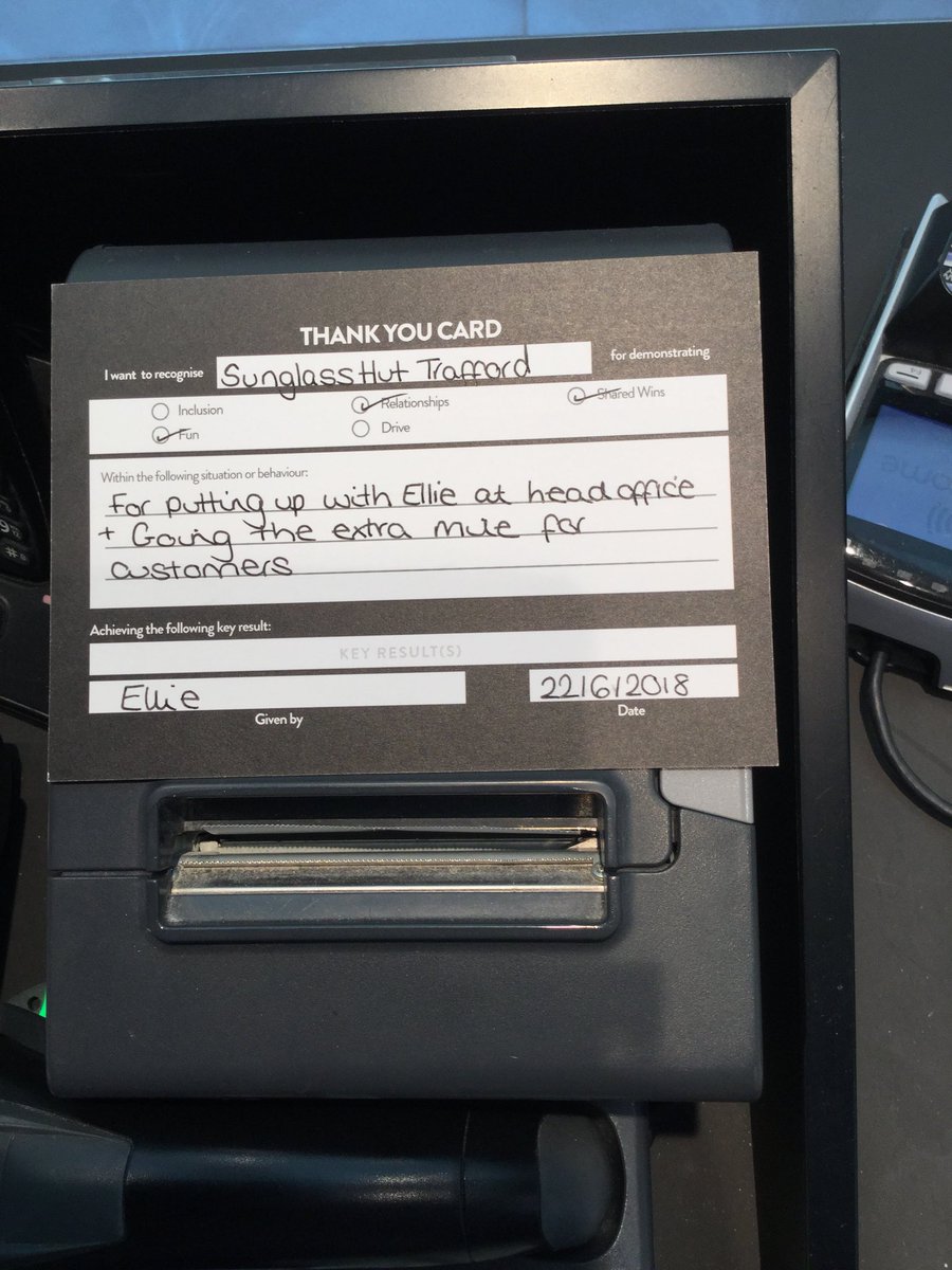 When we get a lovely little card from Ellie at Customer Service <a href="/MariaWo81525747/">Maria Wong</a> <a href="/dempsey_keeley/">Keeley Dempsey</a>  #relationships #sharedwins #fun